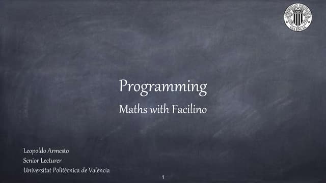 Maths with Facilino