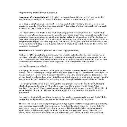 Programming methodology lecture06