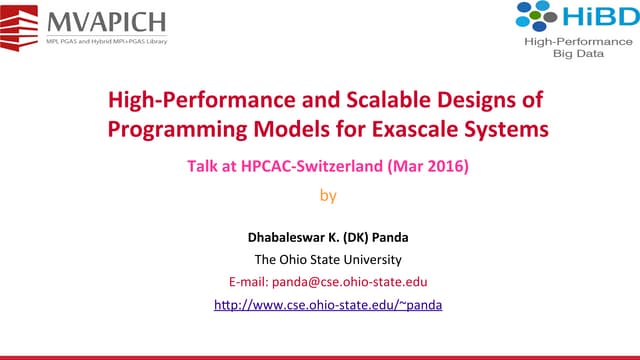 Programming Models for Exascale Systems
