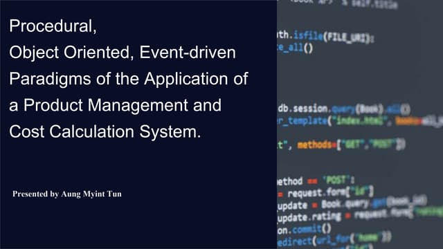 Programming Presentation.pptx | Programming Languages | Computing