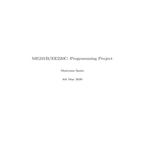 Programming project | PDF