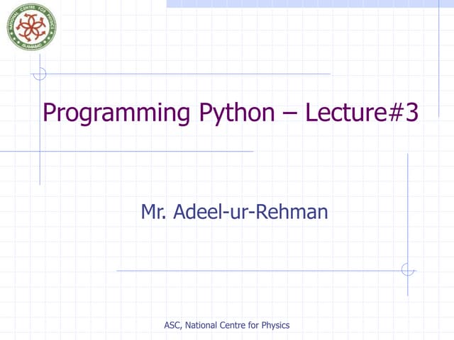 Basics of Programming_Python__Lecture__3.ppt