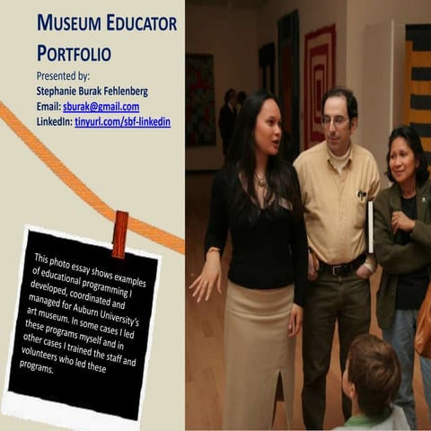 Museum Educator Portfolio