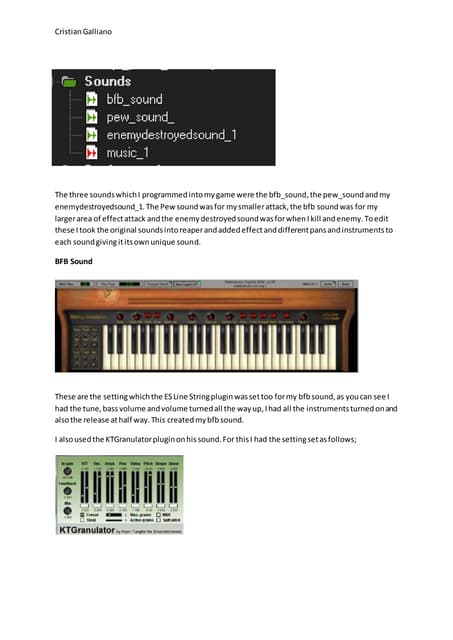 Programming sounds into my game