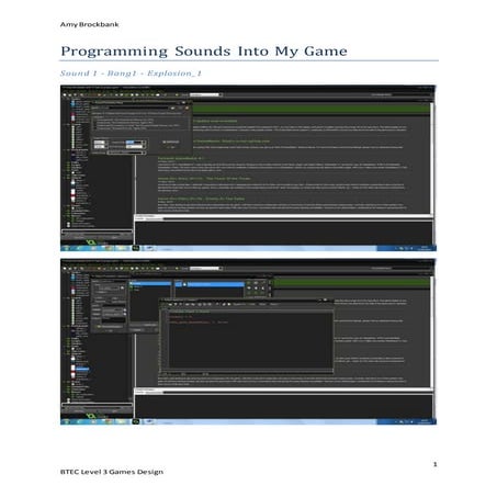Programming sounds into my game annotation