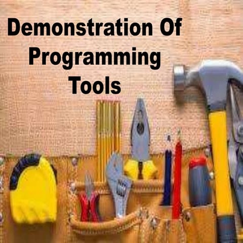 Programming tools | PPT