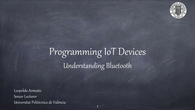 Undestanding Bluetooth