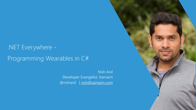 [MobConf] Programming wearables in c#