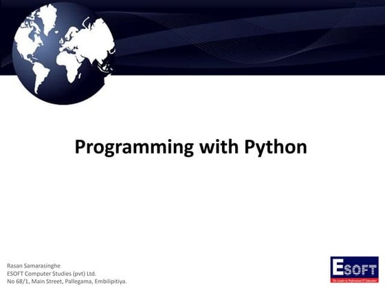 Image 101: Programming with Python