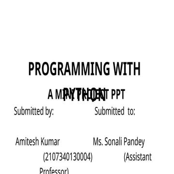 python programing and ai  using and data analysis