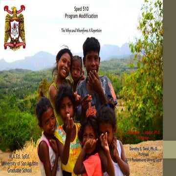 Program Modification-Time Study on IP