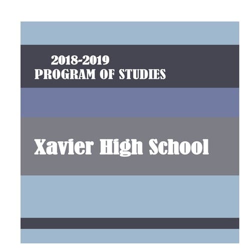Xavier HS Announces New President Jack Raslowsky | PDF