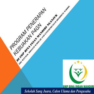 Program penerapan kebijakan P4GN sm...