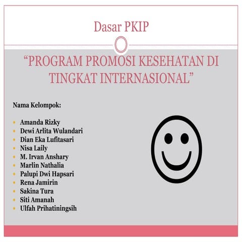 Program promosi kesehatan di internasional 