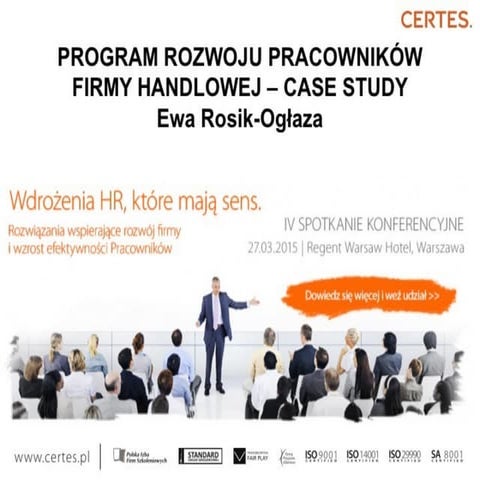 Program rozwoju Ewa Rosik-Ogłaza - Certes
