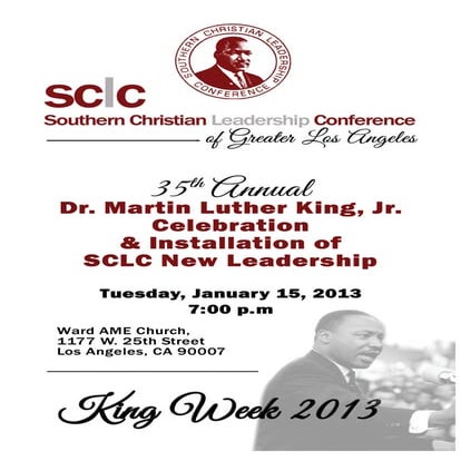 Program SCLC Board Installation 2013 