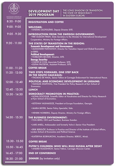 Development Day Conference 2019 Program