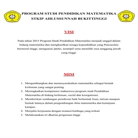 DAFTAR DOSEN TETAP & TIDAK TETAP PRODI PENDIDIKAN MATEMATIKA STKIP ...