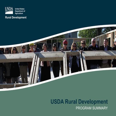 USDA Rural Development Program Summary 2016
