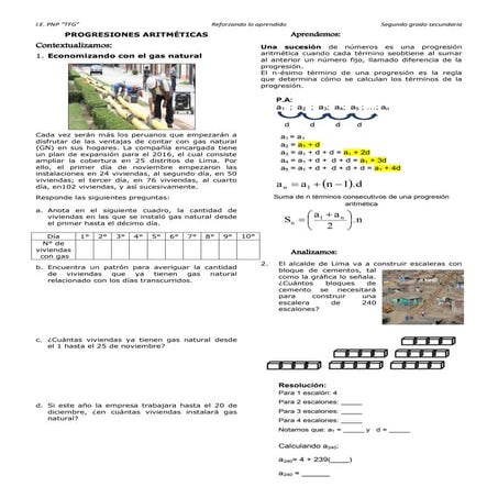 Progresiones aritméticas