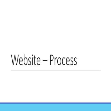 Website process 