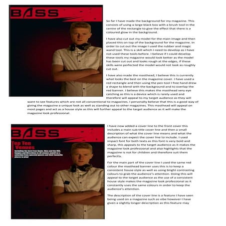Construction of front cover magazine page | PPT