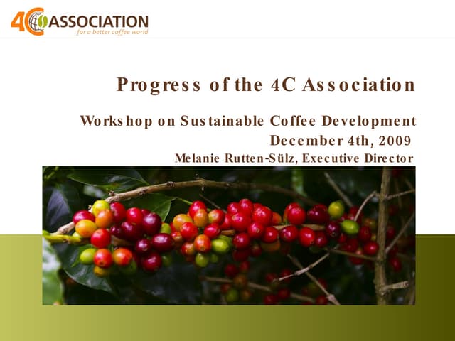 Progress 4 C Association Workshop Dalat 04122009