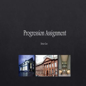 Progression assignment 