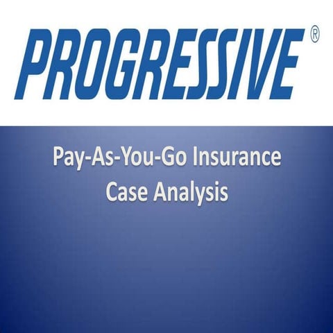 Progressive: Pay-As-You-Go Insurance