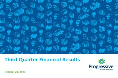 Progressive Waste Solutions Third Quarter 2013 Financial Results
