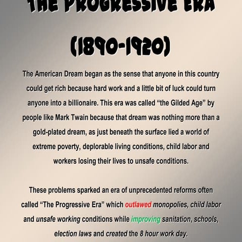 Progressive era