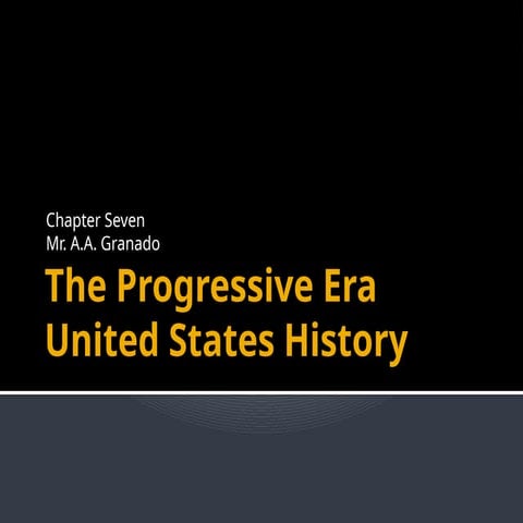 Progressive Era about America's land grab