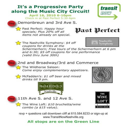 Progressive party flyer single