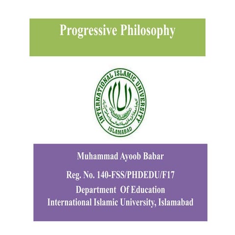 Progressive philosophy