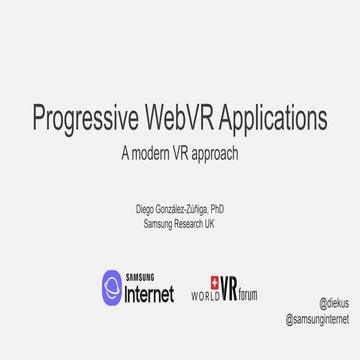 Progressive WebVR Apps