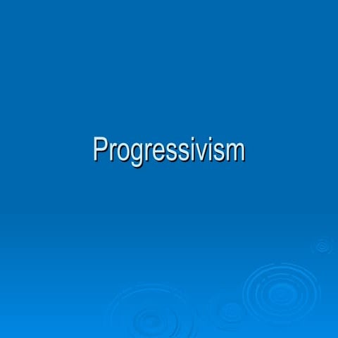 Progressivism: Reform Movements in Early 20th Century America | PPT