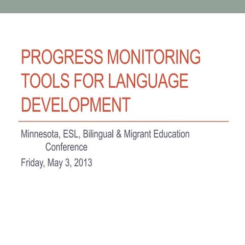 Progress Monitoring in 10 Mintues or Less! | PPTX