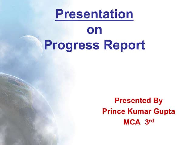 Progress Report 