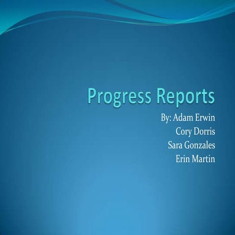 Progress reports