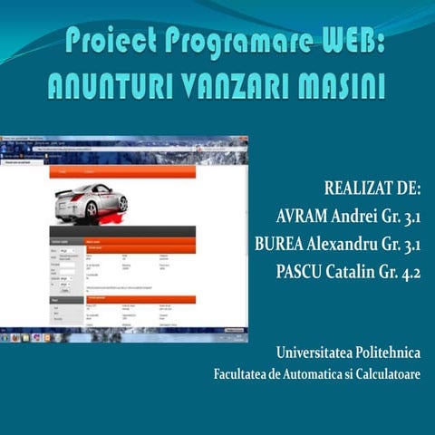 Proiect Programare WEB