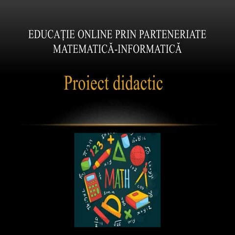 Proiect didactic   chiriac alina