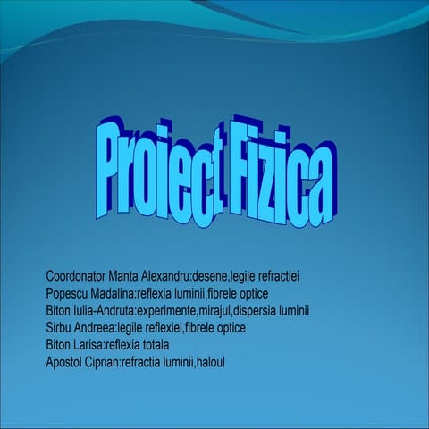 Proiect fizica
