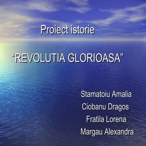 Proiect istorierevolutia engeza