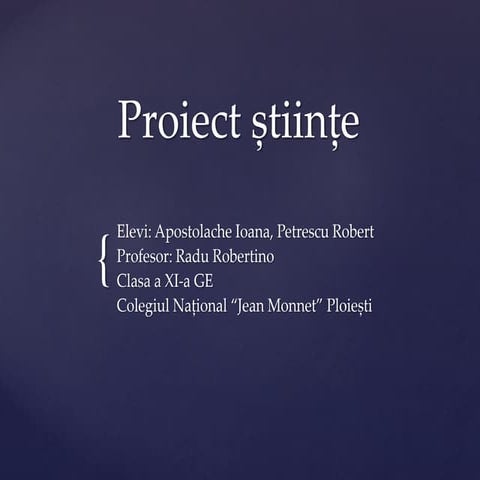 Proiect fizică/ Științe