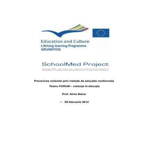 Proiect teatru forum