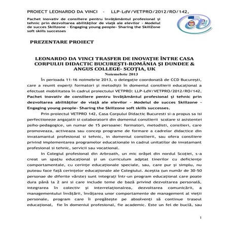 Proiect vetpro ccd bucuresti  romania@angus college  scotia, uk_ 142_2012_en