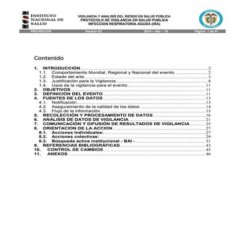 Pro infeccion respiratoria aguda ira