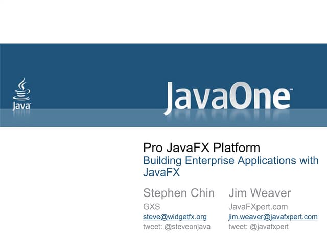 Pro JavaFX Platform - Building Enterprise Applications with JavaFX