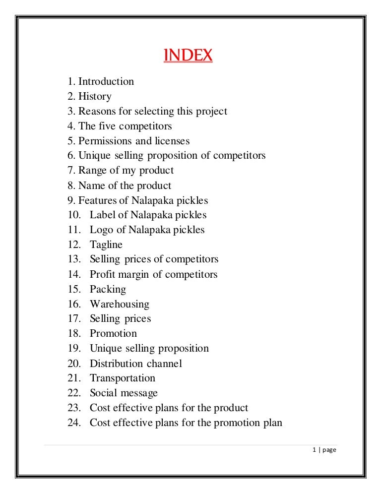 class 12 business studies project