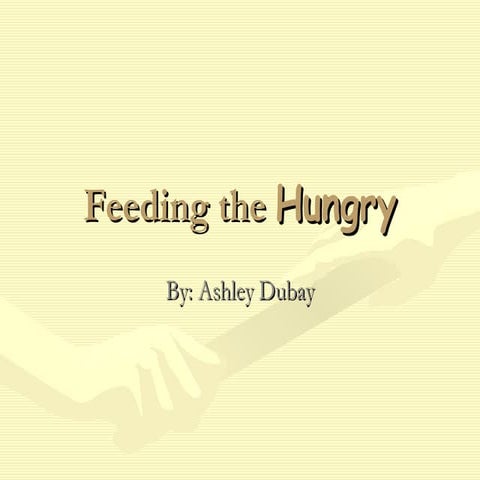 Feeding the hungry